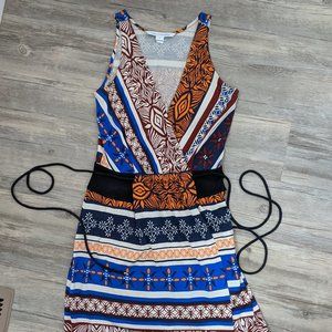 VonFurstenbuerg African inspired printed dress